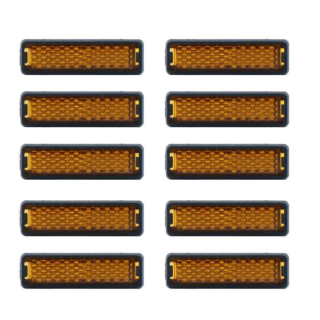 10x Foot Pedal Reflector Bike Cycling Night Warning Light Reflect Light