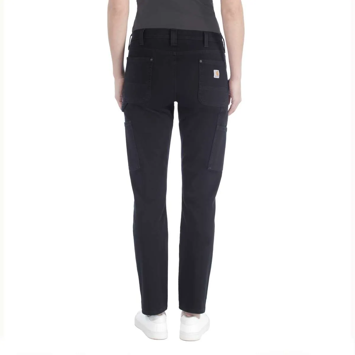 Carhartt&#x20;104296&#x20;Women&#x27;s&#x20;Stretch&#x20;Twill&#x20;Double&#x20;Front&#x20;Trousers&#x20;-&#x20;Black