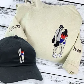 His & Hers Twin Pack: Embroidered Sweatshirt & Hat