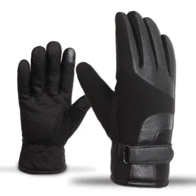 Leather Winter Thermal Gloves