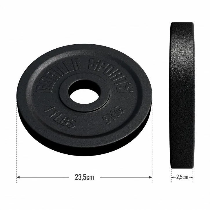 Olympic Cast Iron Weight Plate 50/51 mm - 5KG