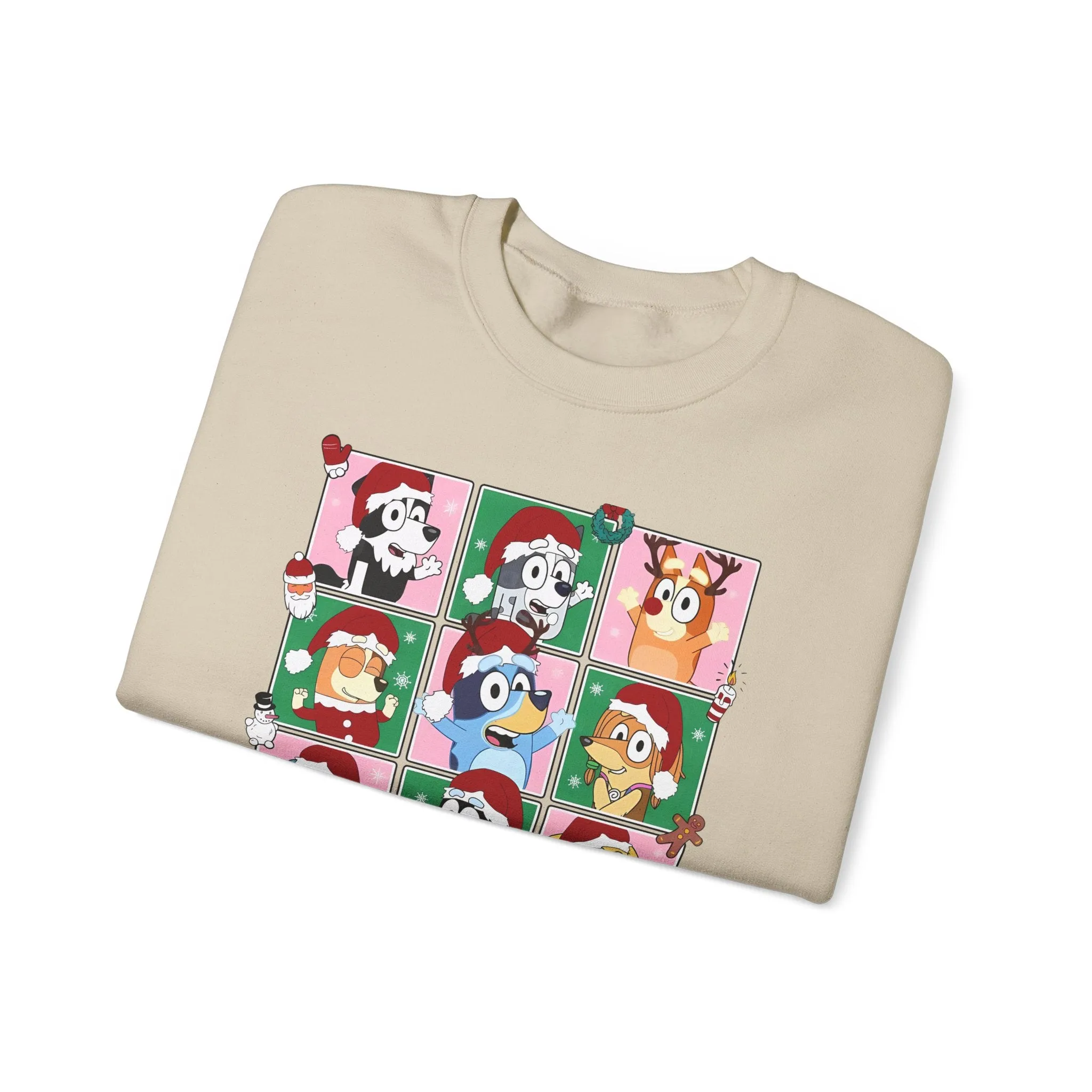 Princess Grace Festive Dog-Themed Crewneck Sweatshirt - Perfect Holiday Gift!