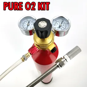 Pure Oxygenation Wand Kit - High Capacity Oxygen (O2) - Disposable Cylinder with Regulator