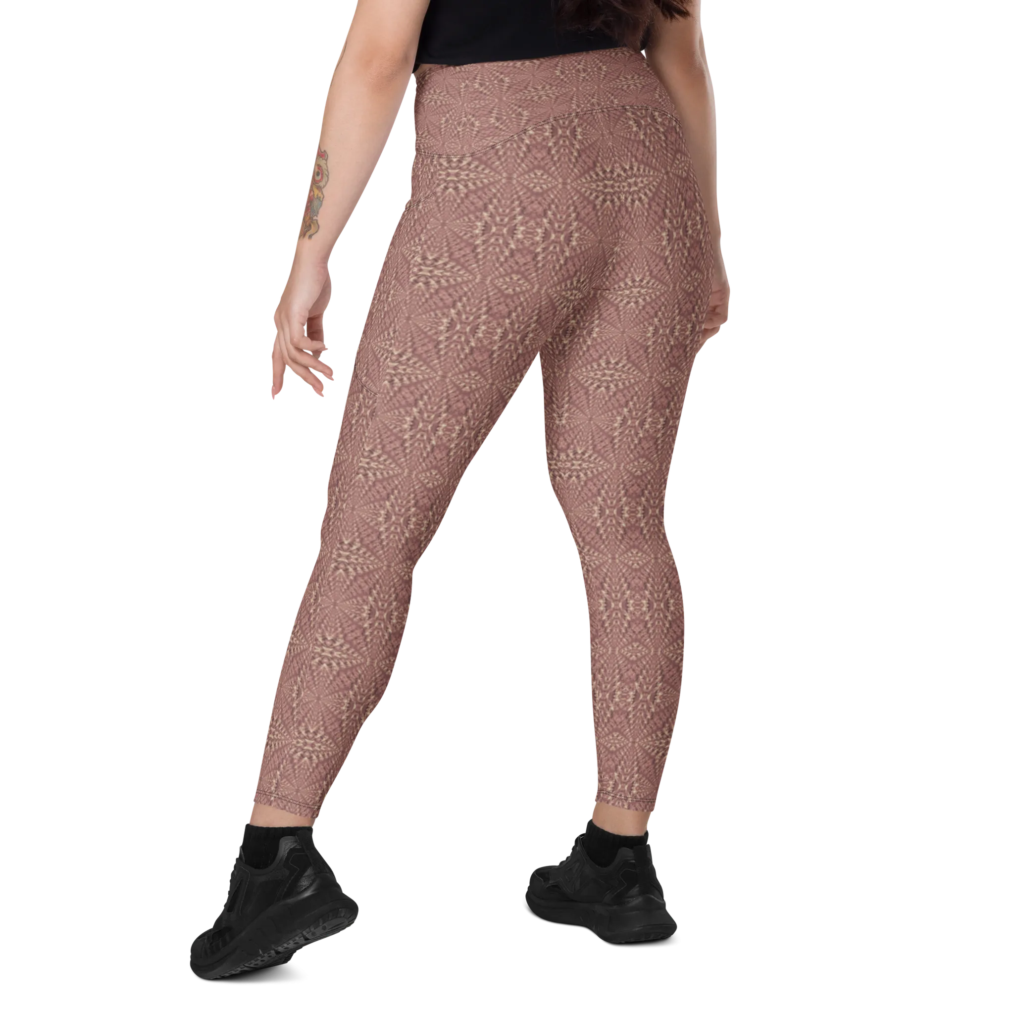 Recursia Fabrique Unknown Leggings With Pockets In Pink