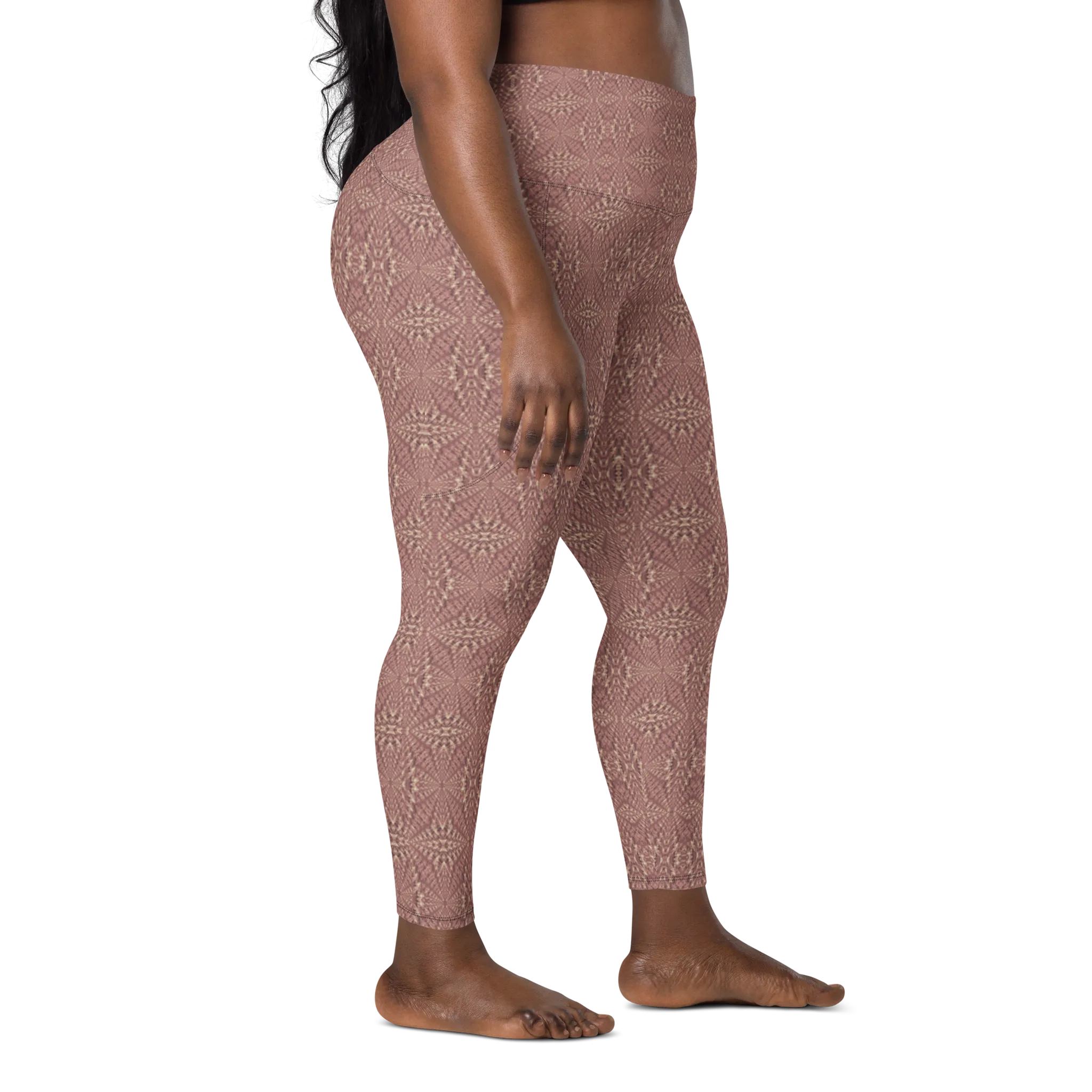 Recursia Fabrique Unknown Leggings With Pockets In Pink