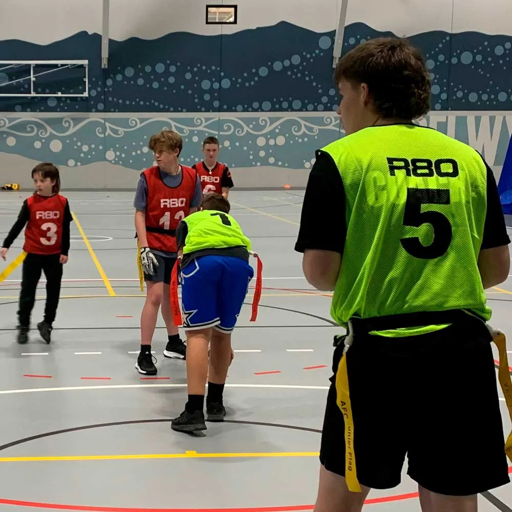 Red and Yellow Training Bibs Set for Squad Numbering and Warm-Ups