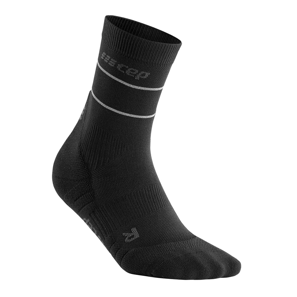 Reflective Mid Cut Compression Socks, Women