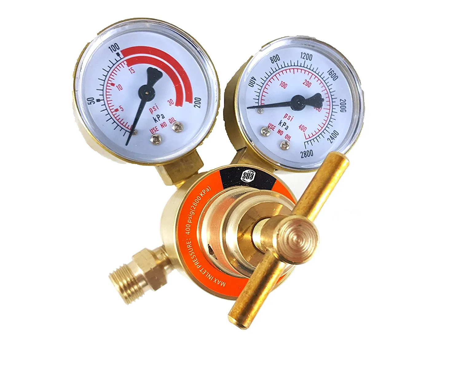 Regulator Welding Gas Gauges - Rear Connector - LDB series