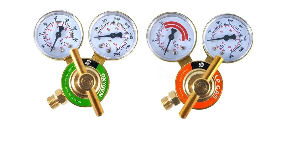 Regulator Welding Gas Gauges - Rear Connector - LDB series