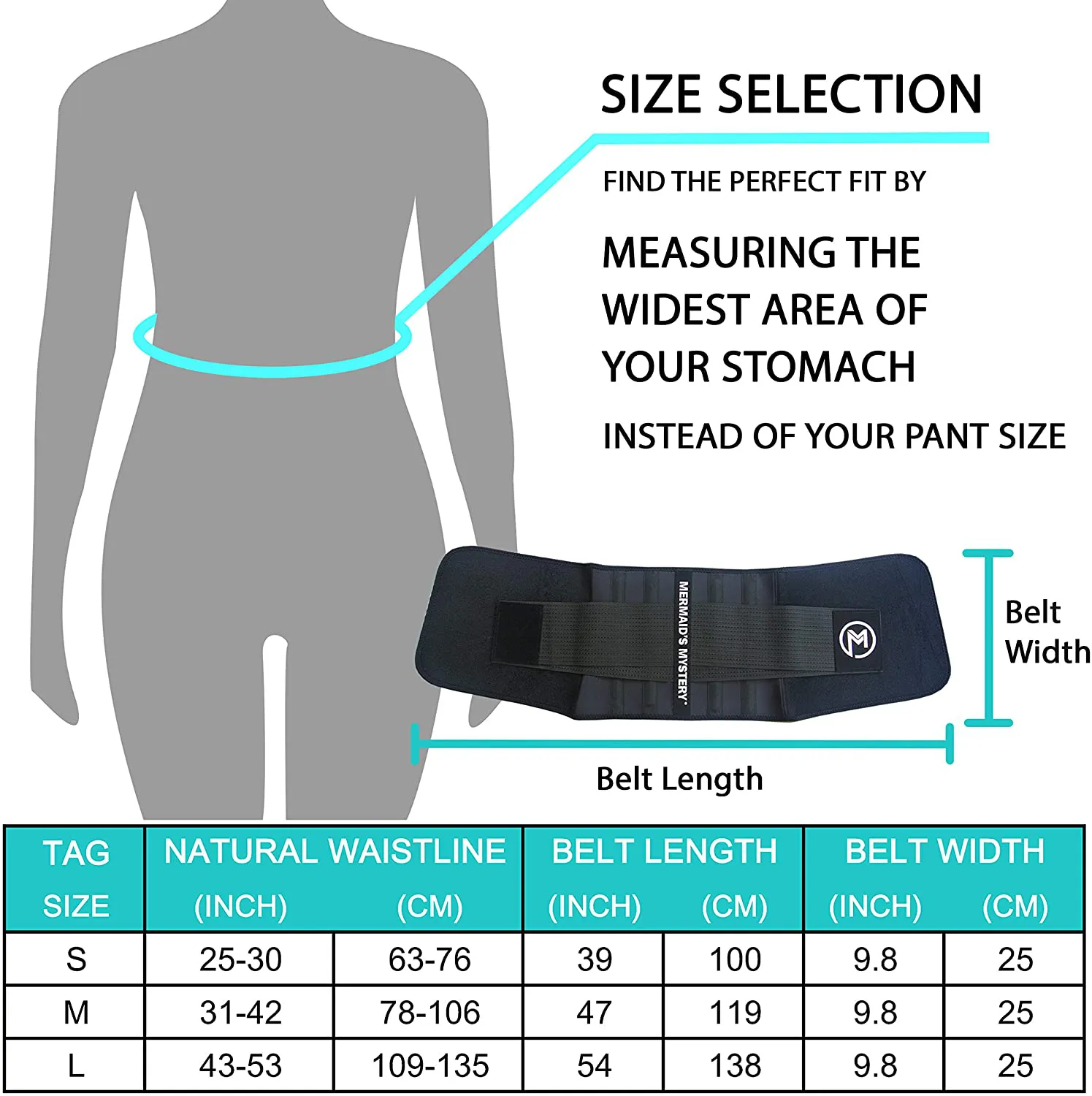 Waist Trimmer Trainer Belt for Women Men Sport Sweat Workout Body Shaper Sauna