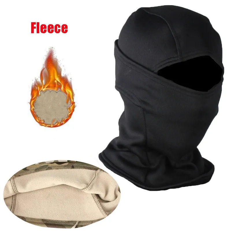 Winter Fleece Tactical Military Balaclava Outdoor Hunting Cycling Hiking Skiing Scarf Snowboard Face Mask Windproof Men Women