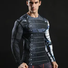 WINTER SOLDIER Compression Shirt for Men (Long Sleeve)